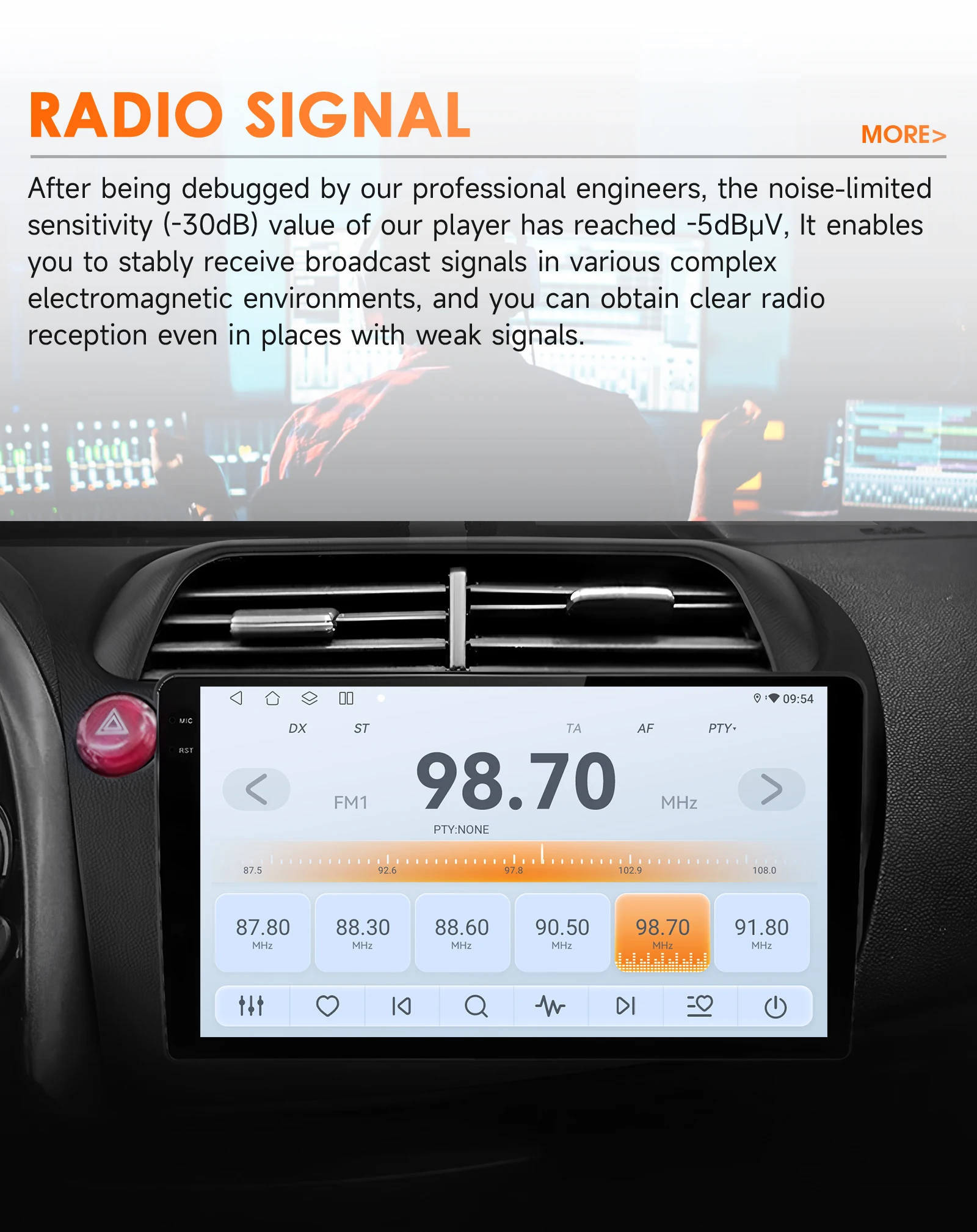 Auto-Multimedia-Player für Honda Civic Hatchback 2005–2011 Carplay Android Auto GPS 4G Intelligentes Radio DSP von Snapdragon 6115 – Detail 19