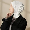 Casquette Hijab Musulmane pour Femme, Sous-Écharpe, Voile en Coton Modal, Turban de Tête Islamique