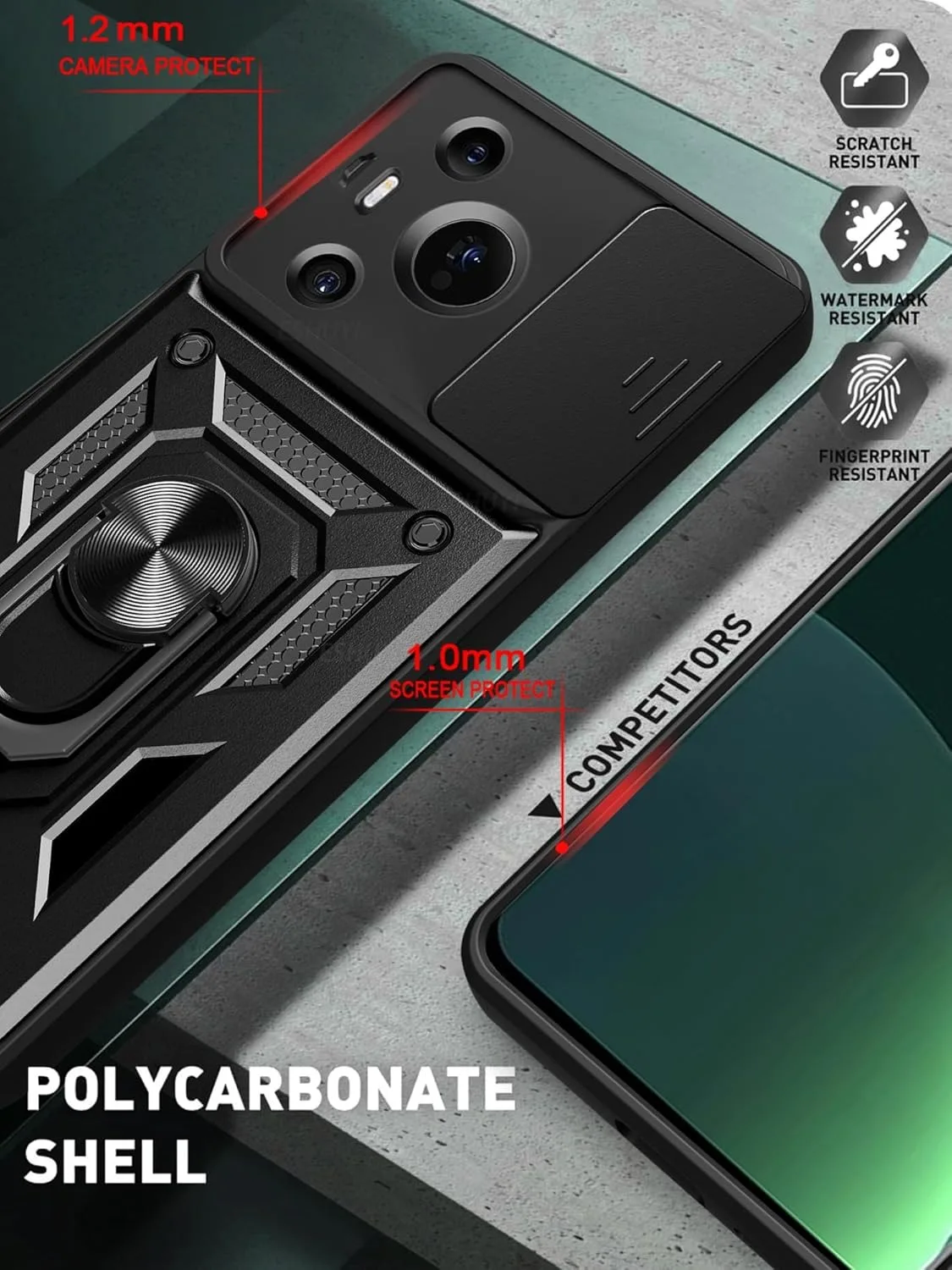 Rüstungshülle für Huawei Pura 70 Ultra P70 Pro Linsenschutz mit Ring Magnethalter Coque Fundas_voghion.com