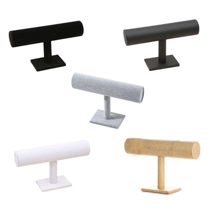 

E15E T-Bar Bracelet Necklace Storage Holder Bangle Anklet Tower Stand Watch Jewelry