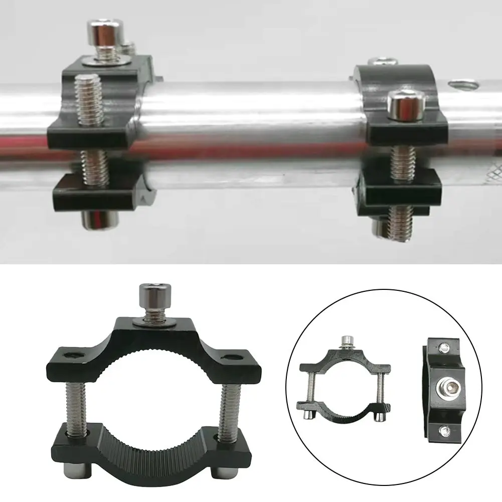 오토바이 탑승용 알루미늄 합금 홀더 블랙 브래킷 쉬운 설치 19-33mm 튜브에 적합 견고한 구조