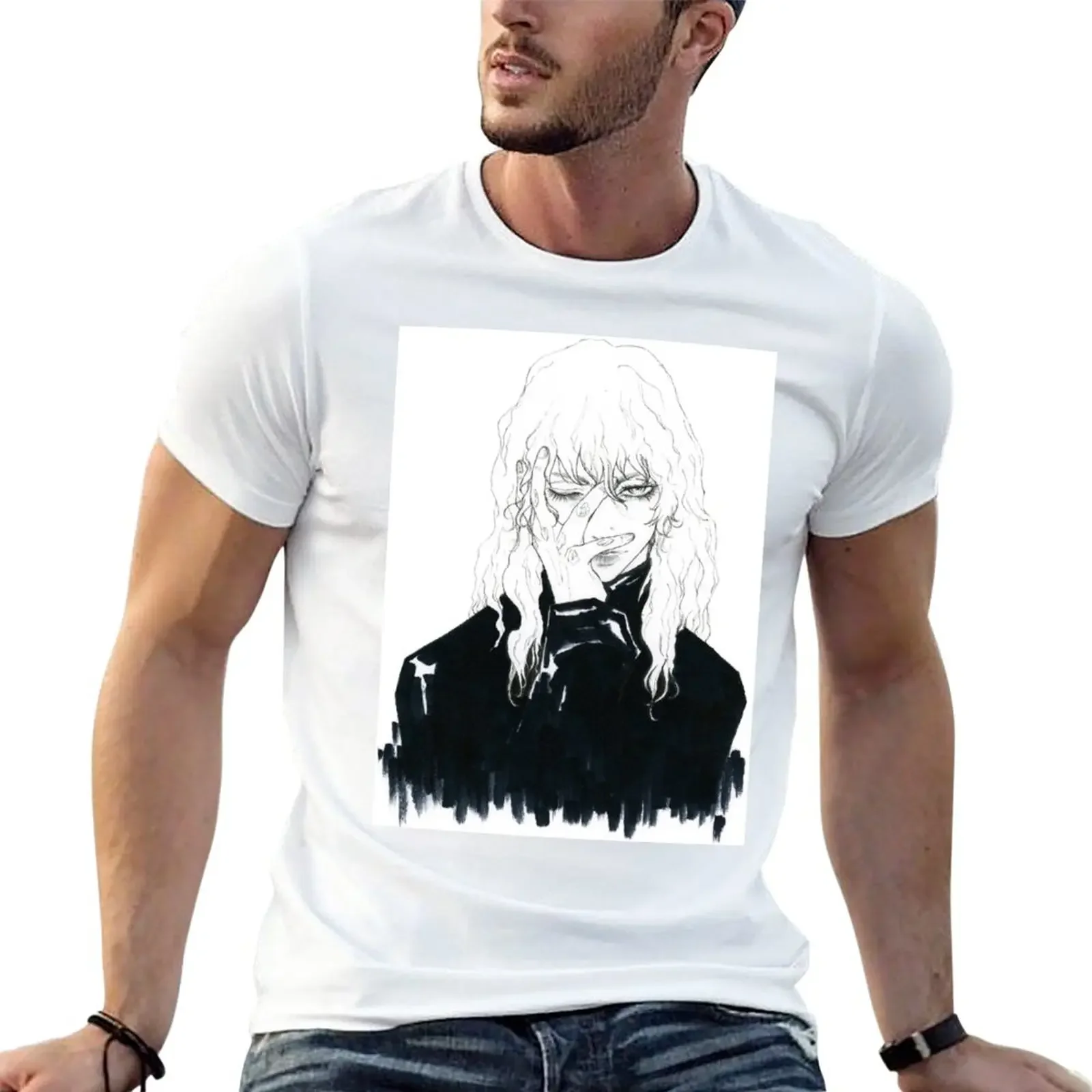 

1 T-Shirt kawaii clothes anime vintage clothes slim fit t shirts for men