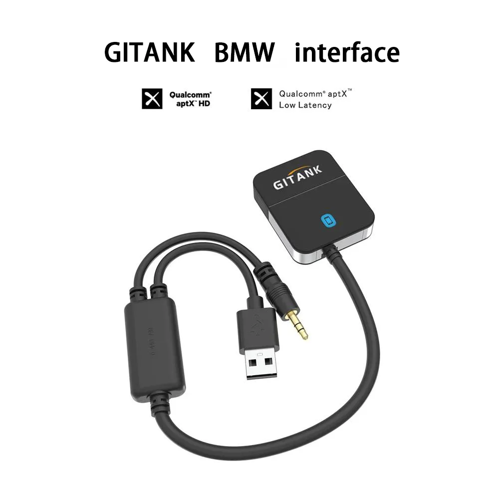 Gitank-adaptador Bluetooth 5.0 com Cabo y para Bmw Usb Aux Ipod Iphone Interface de Música Não Adequado para Mini - Image 5