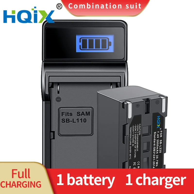 Hqix Per Samsung Vp-L500 L520 L530 L550 L610 L600 L610 L650 L2000 L3000 L4000 Sc-L870 L901 L903 Fotocamera Sb-L220 Caricabatteria