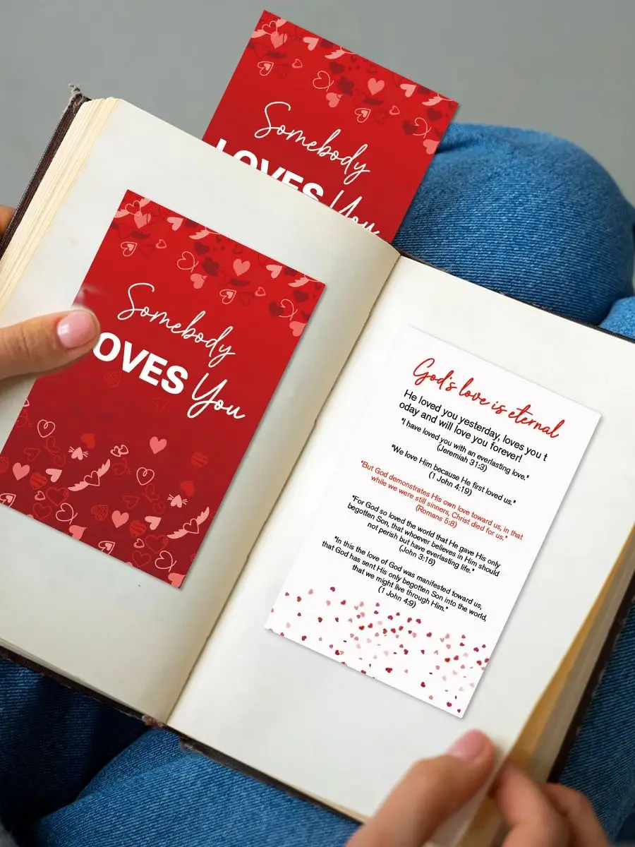 100 Stück rote Evangelium-Tracke-Karten, Plankarten für Gebet, Erlösung, Tracten, christliche Evangelisation, Schrift, Kirche, Pass auf Liebe, Geschenkkarte – Detail 7