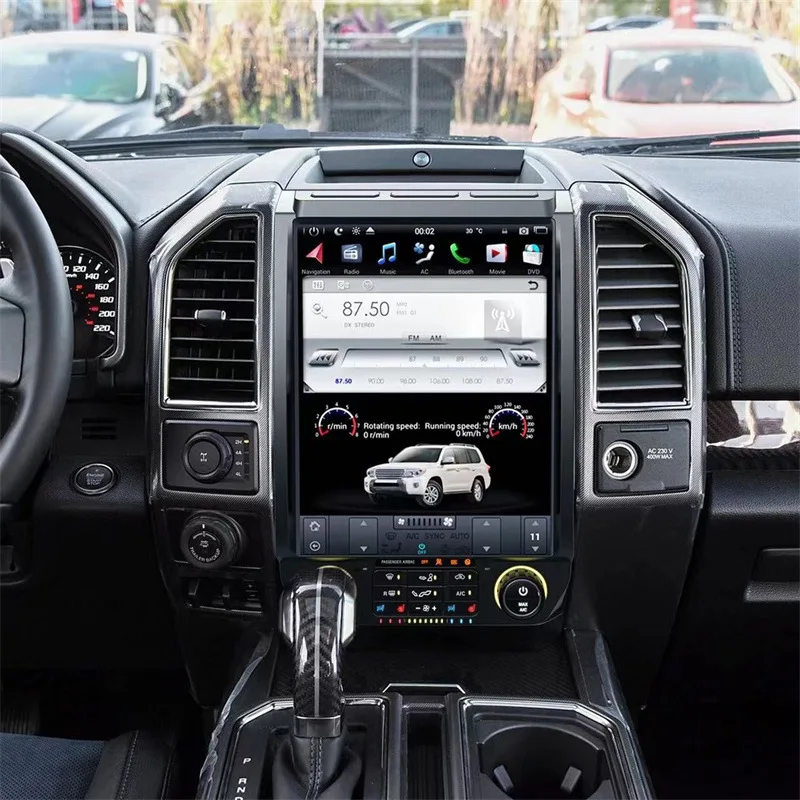 

Applicable to 2018-2022 Ford Raptor F150 Android Smart Navigation 13-Inch Vertical Screen Eight-Core 8 128G