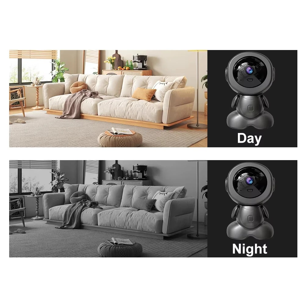 5MP Wireless WiFi Indoor Surveillance Camera Night Vision PTZ Two-way Voice Security Protection Smart Home Webcam Robot Camera 6