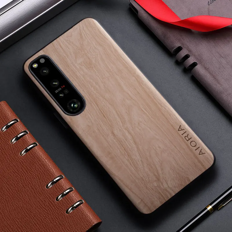 Bamboo Wood Pattern Leather Design Back Cover Case