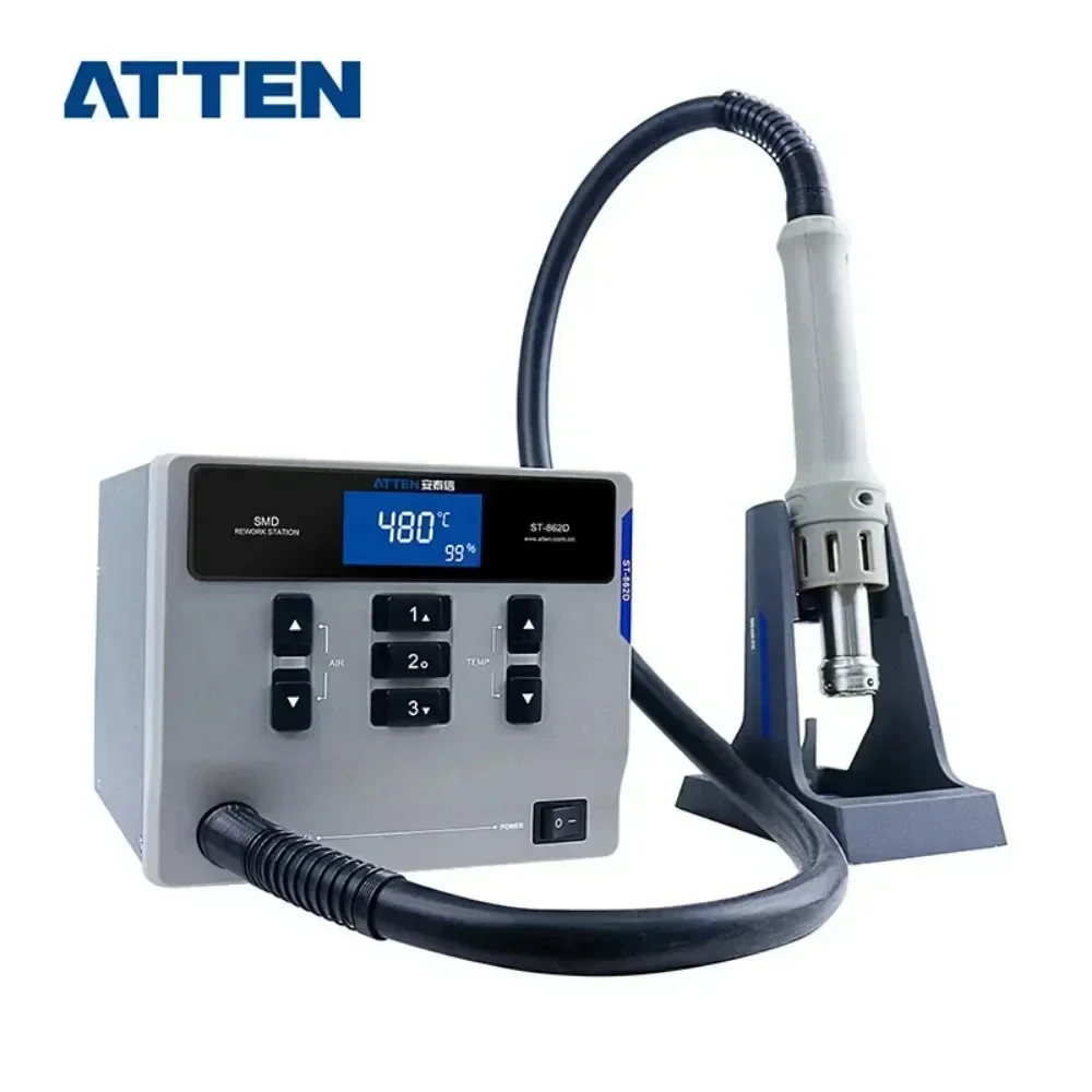 ATTEN MS-300 3 IN 1 Combination Hot Air Gun Desoldering Rework Station DC Power Supply Maintenance System 4