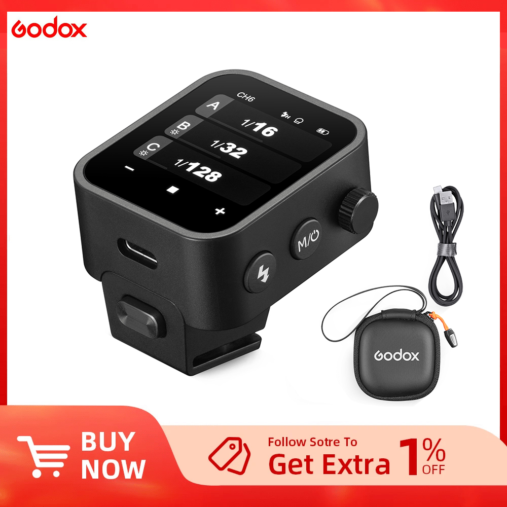 Godox X3 X3-C X3-N X3-S X3-F X3-O 2.4G Wireless Flash Trigger TTL HSS Transmitter with OLED Touchscreen for Canon Nikon Sony etc