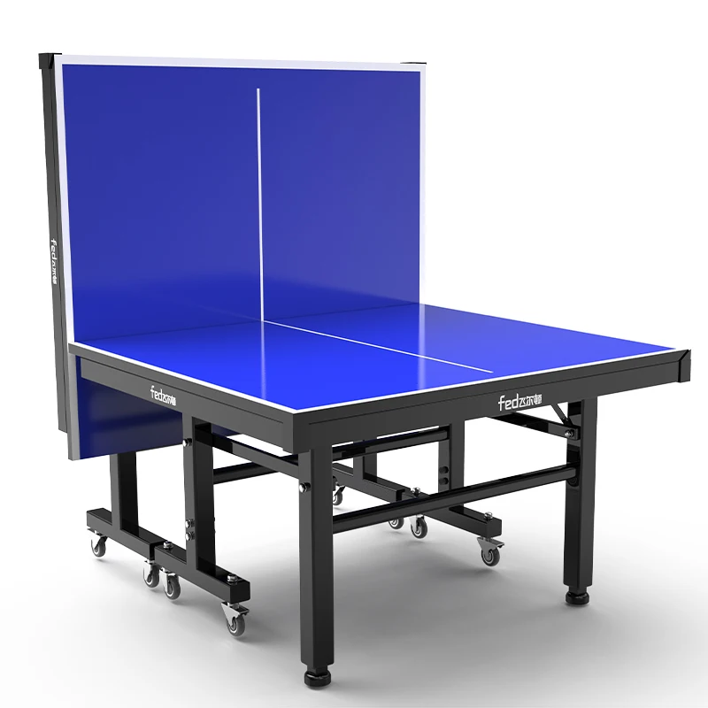 12/16/18/25MM Tennis Table with Wheels Portable Professional Outdoor Indoor Foldable and Removable Singles Practice Tennis Table