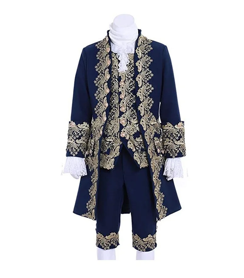 

18th Century British Mens Gentleman Cosplay Suit Victorian Renaissance Tudor Outfit Marie Antoinette Rococo Costume for Winter