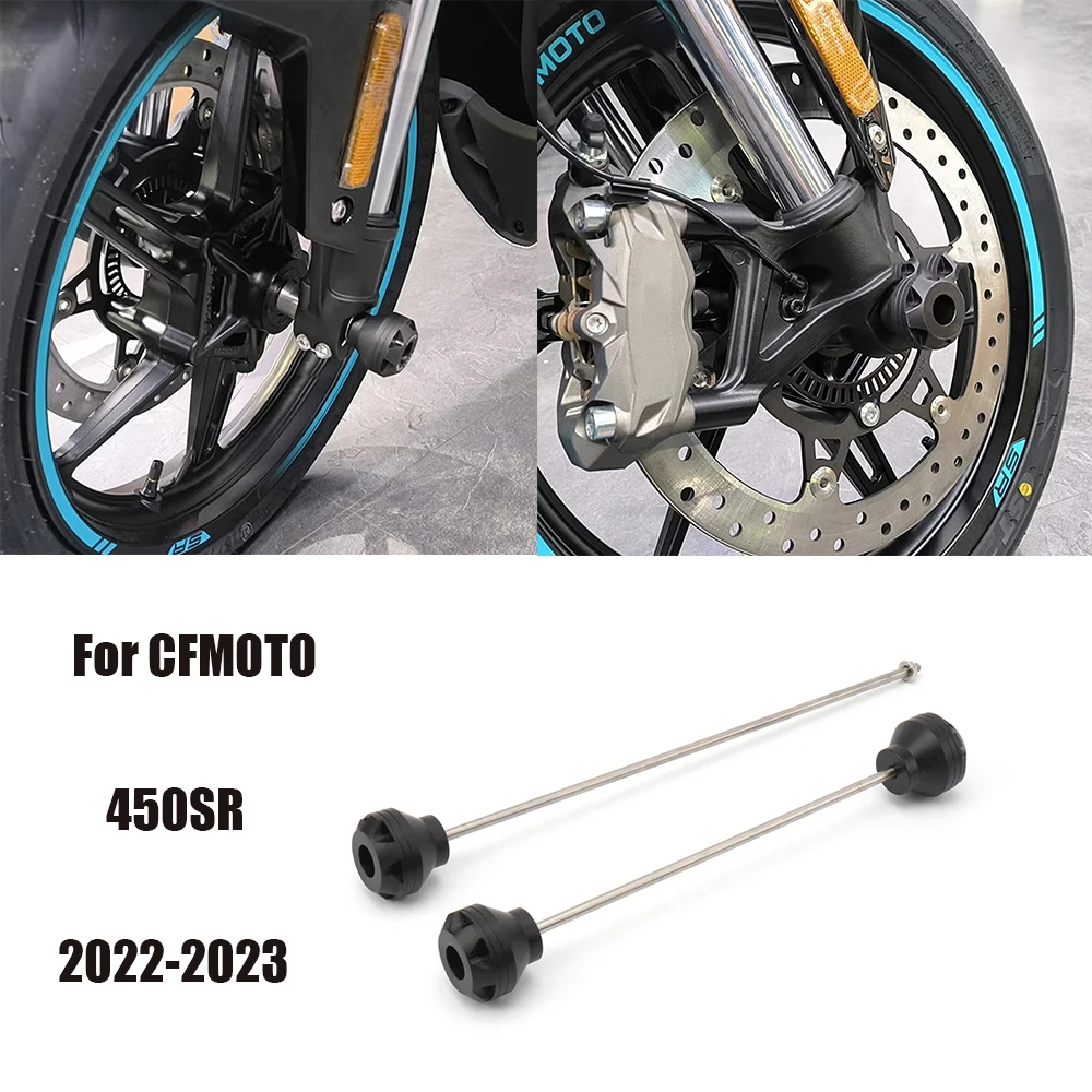 

For CFMOTO 450SR 450 SR 450sr 2022 2023 New Motorcycle Front Rear Wheel Protect Anti-Fall Axle Protector Accessories