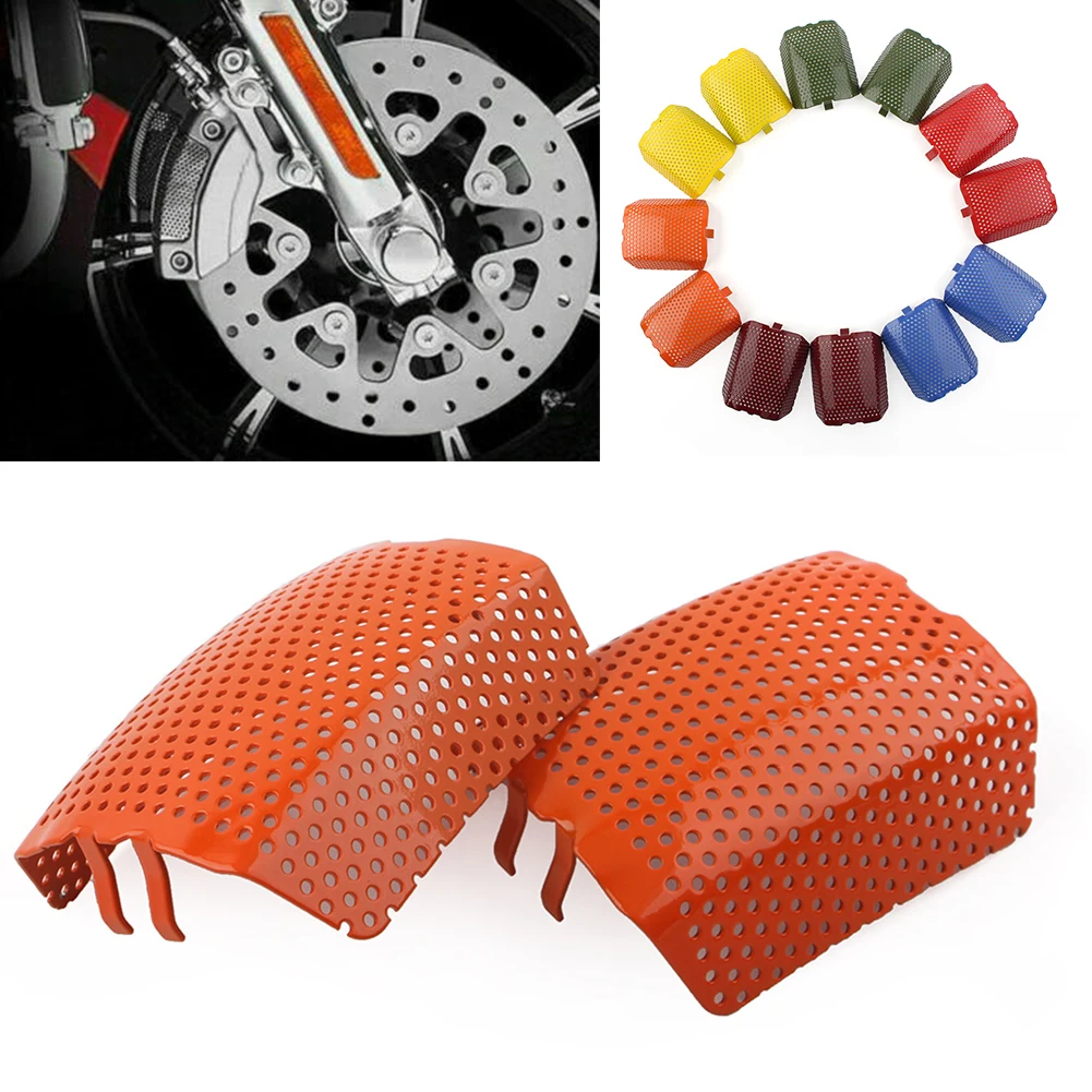 

2Pcs Steel Motorbike Front Caliper Screen Inserts For Harley Davidson V-Rod 2006-2019 & For Touring 2008-2019