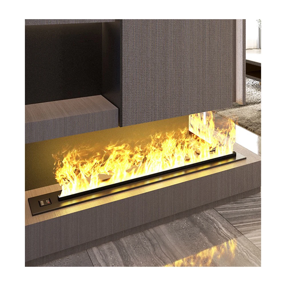 New design of auto chimney mantels wall unit tv cabinet led electric  fireplace water vapor fireplace water indoor - AliExpress