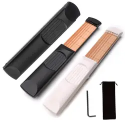 NEW Pocket Acoustic Guitar Practice Tool For Beginners 6-fret / 4-fret Fingerboard Chord Trainer Portable Gadget