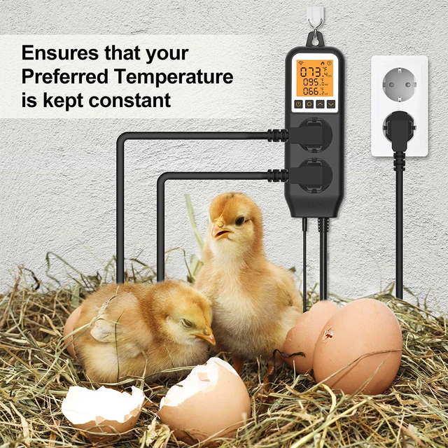 WiFi Digital Temperature Controller Smart Socket Thermostat Sensor Heating Cooling Mode for Nursery Fermentation Reptile Farming 6
