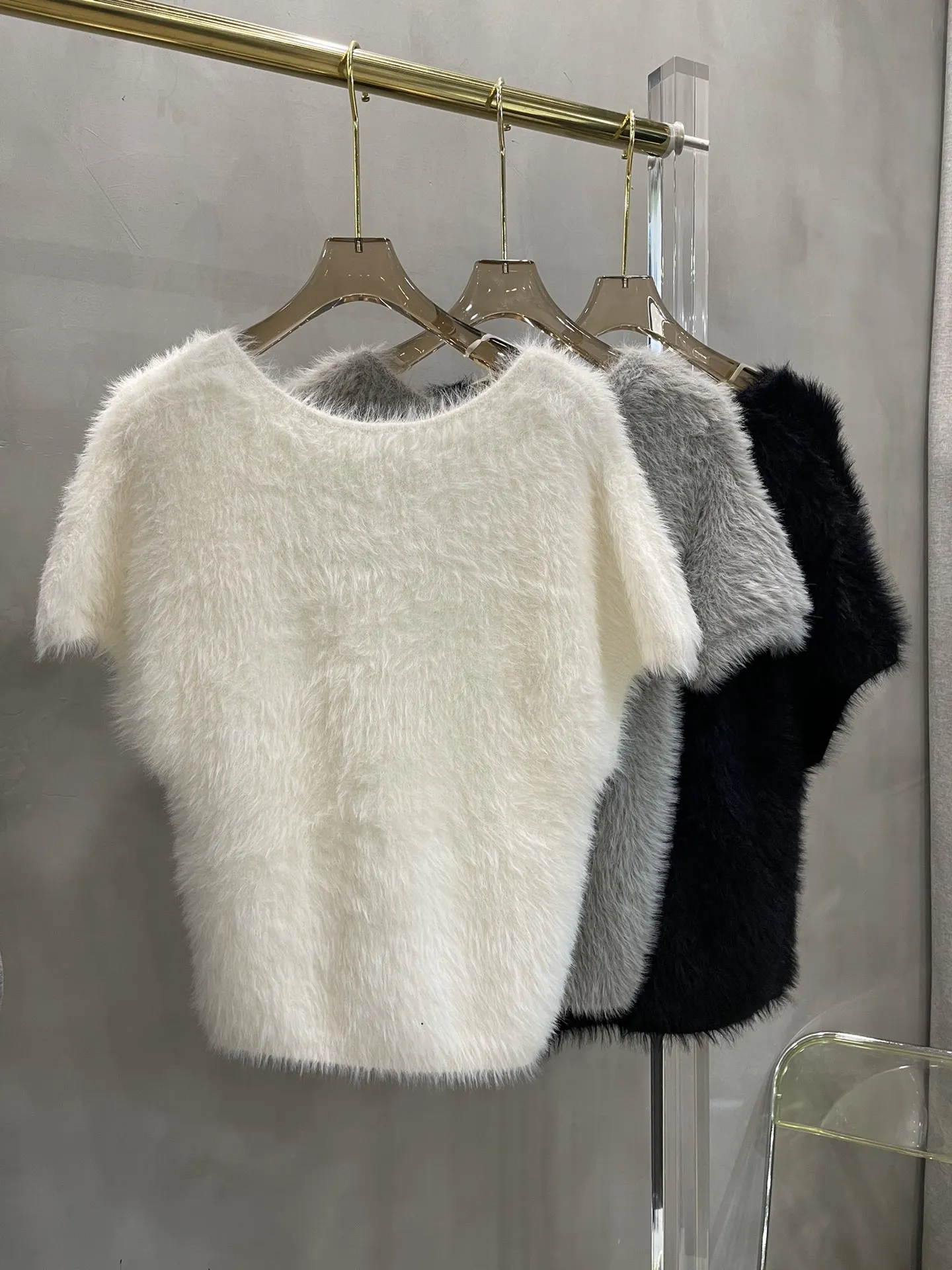 

161269 Fashion Classic Trendy Luxury Designer Autumn/ Winter New Short Alpaca Wool Cardigan Sweater Female