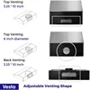 Vesta Atlanta 860CFM 30'' Stainless Steel Range Hood With Dual Motor, Auto Delay Shutoff, Contemporary Design, Pro Performance 4