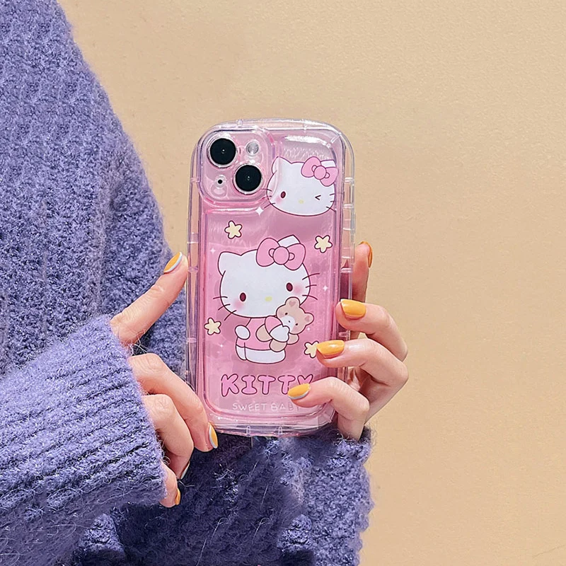 thumbnail image 1 of Cinnamoroll Kuromi funda de Tpu para iPhone, carcasa de Hello Kitty para iPhone 13, 15, 12 Mini, 11 Pro Max, 14 Plus, XS Max, XR, X, 7, 8 Plus, SE, 6, 6S Plus, 1 of 5
