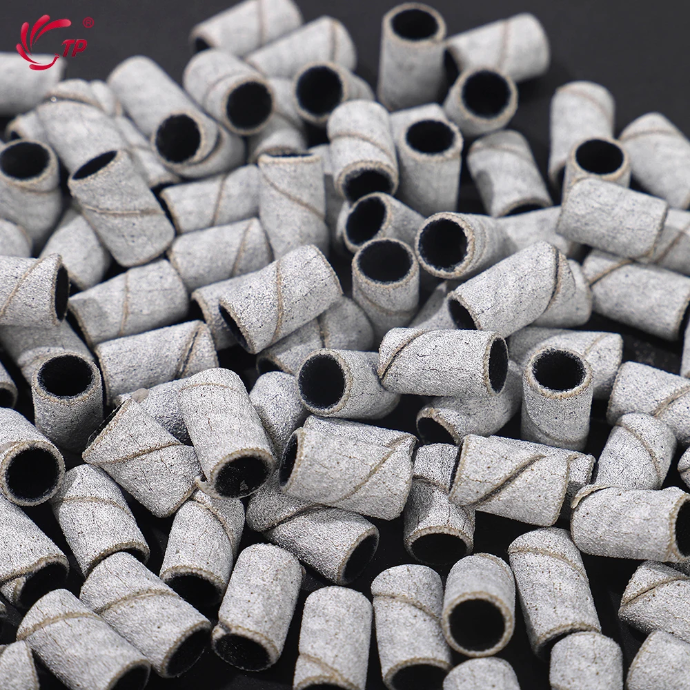 

TP 100pcs Nail Art Sanding Bands 80#150#240# Grits Zebra Sanding Bands Acrylic Nails Gel Polish Remove Manicure Pedicure Tools