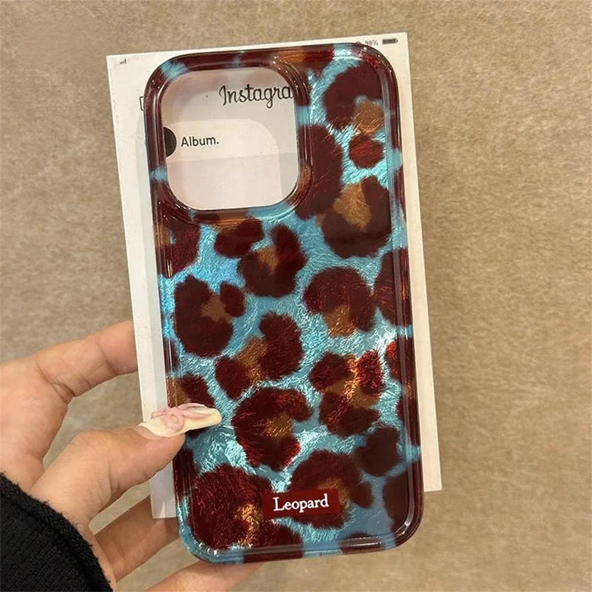 รูปสินค้า เคสลายเสือดาวน่ารัก ป้องกันรอย iPhone 16/17/15/14/13/12 Pro Max