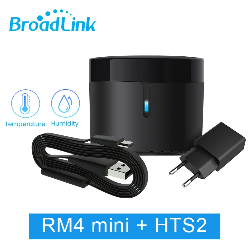

BroadLink RM4 Mini Universal Remote Control Controller IR Wifi Bluetooth Switch Smart Home Works Alexa Google Assistant Domotica