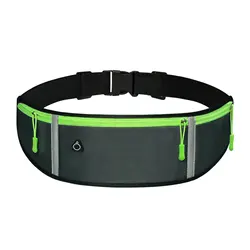 Waterproof Running Waist Pack for Outdoor and Casual Use (Gray Simple Version)