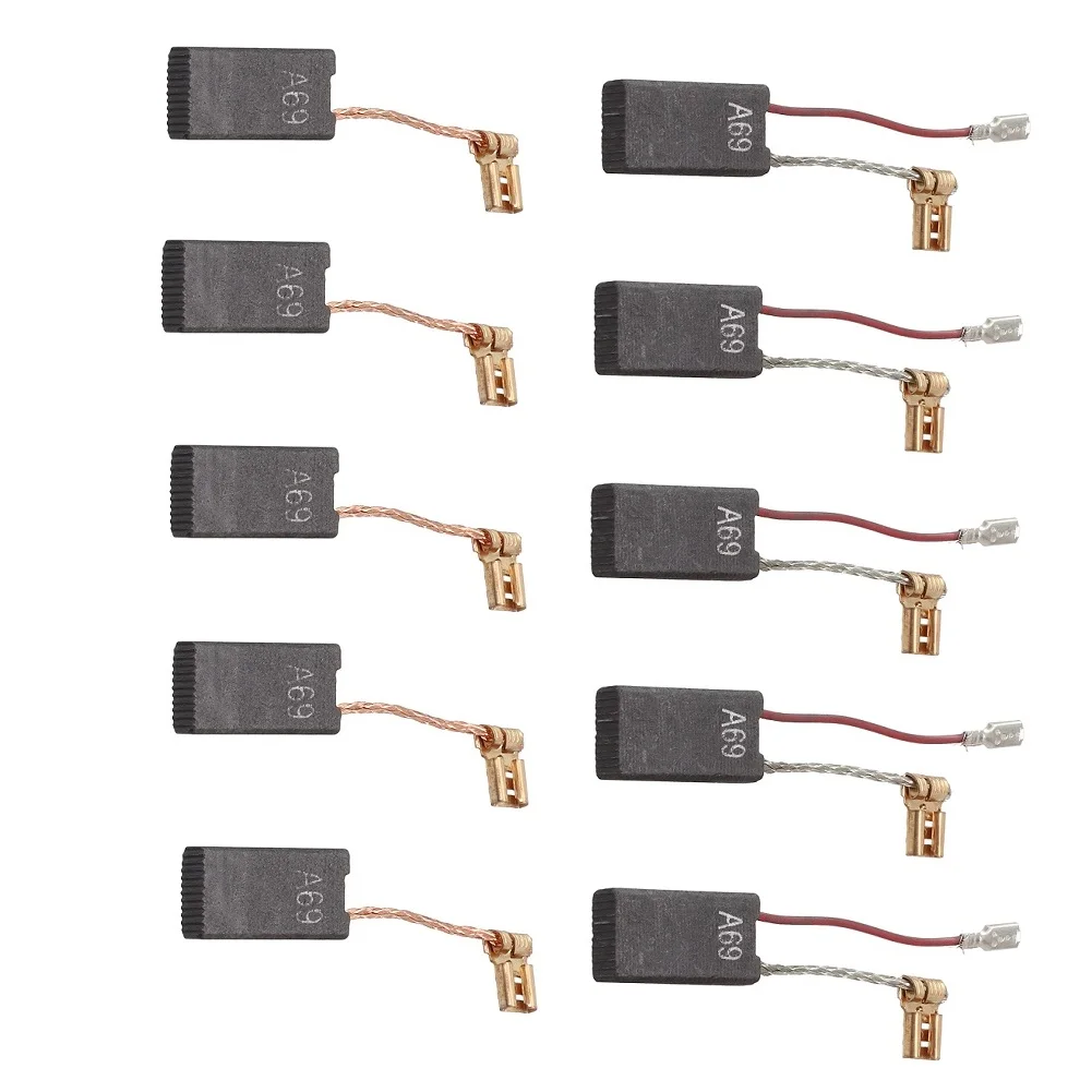 10 Pezzi Di Ricambio Per Spazzole Di Carbone Per Bosch Gbh 5-40 Dce Gsh 5-Ce Gsh 5 E Gbh 5-40 De Trapani A Percussione Rotanti Accessori Per Utensili 