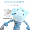 Pet Dog Squeaky Toy For Small Meduim Dogs Soft Plush Chew Stuffed Animal Shape Bite Resistant Dog Cotton Rope Toys Pets Supplies 4