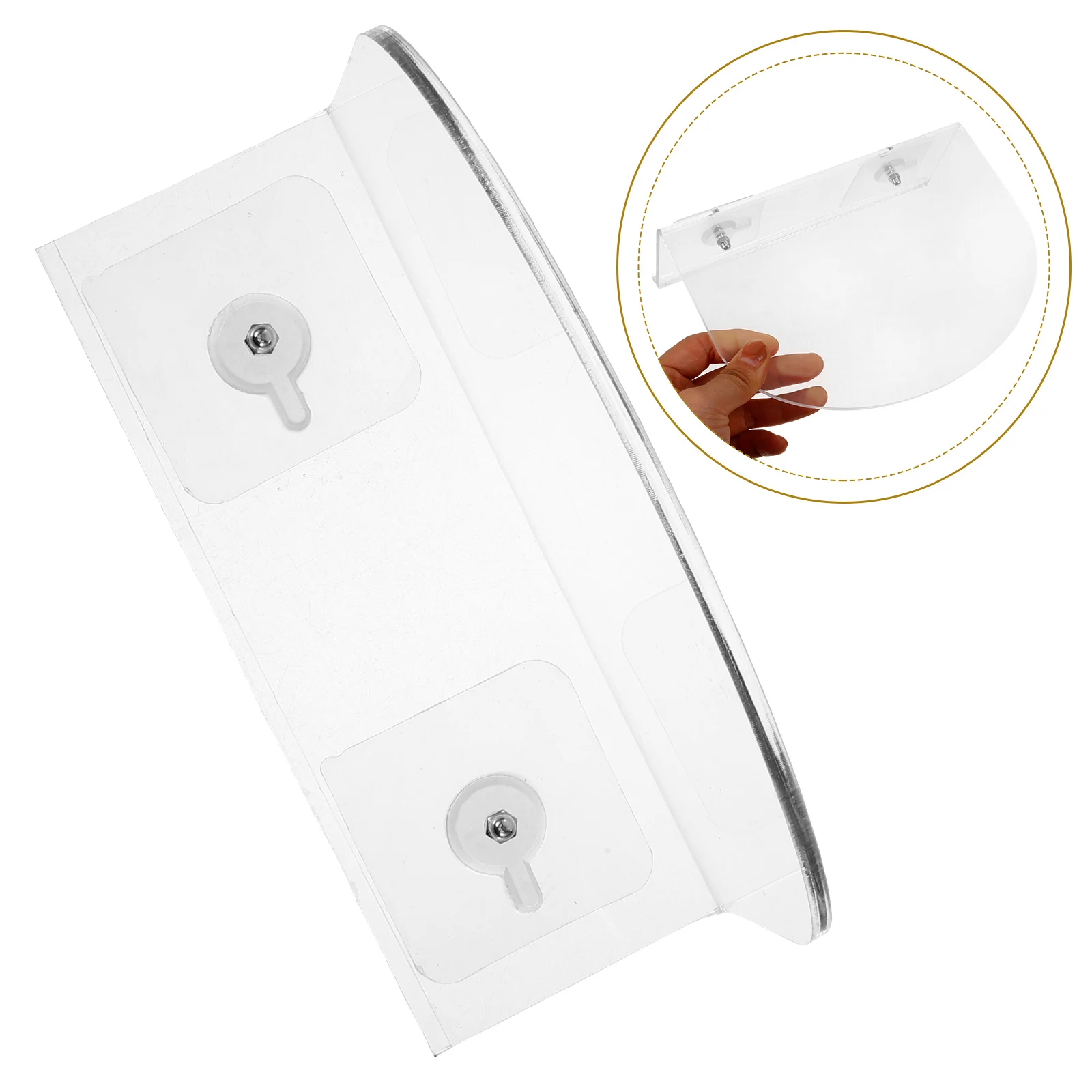 

Wall Shelves Storage Shelf Rack Acrylic Pot Plant Holder Mounted Saver Hanging Potted Suction Cup Flower