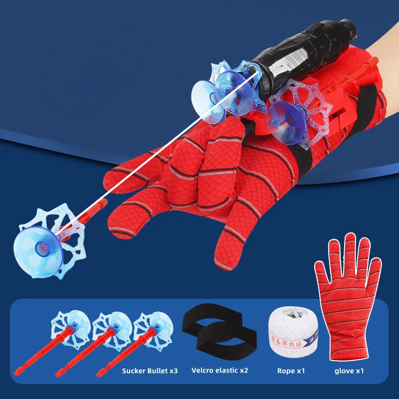 Movie Spider Man Cosplay Launcher Spider Silk Glove Web Shooters Recoverable Wristband Halloween Prop Toys For Children 3 Movie Spider Man Cosplay Launcher Spider Silk Glove Web Shooters Recoverable Wristband Halloween Prop Toys For Children 3