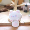 Cute Fur Ball Keychain Cat Soft Pompom Animal Tail Hair Ball Car Keychain Girls Toys Kids Gifts Accessories 5