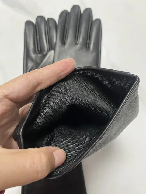 Sheepskin Leather Driving Glove | Natural Leather Long Glove