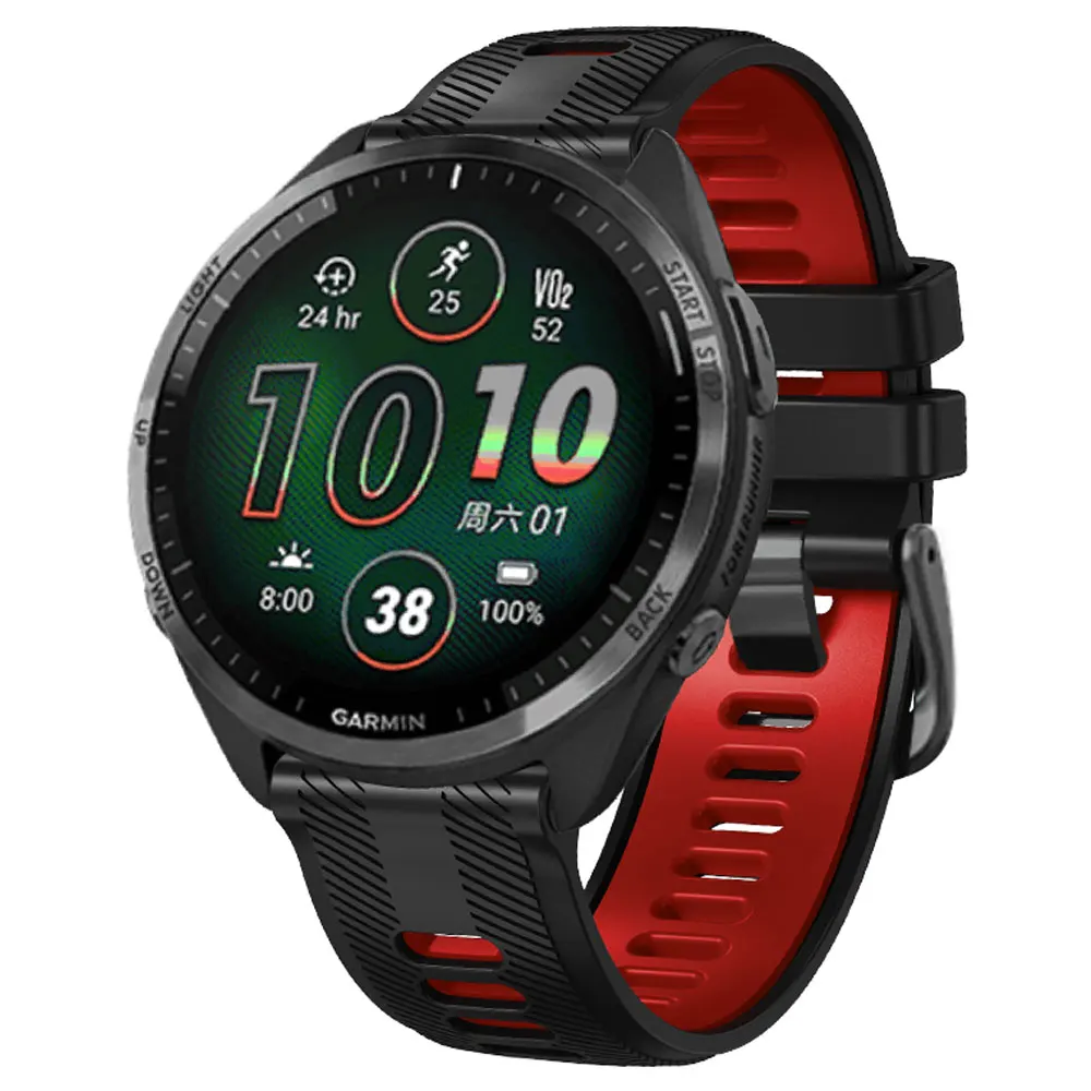 Garmin Forerunner 965 시계 스트랩 실리콘 팔찌 Forerunner 945 935 745 손목 밴드 교체 Correa 벨트 용 22mm 시계 밴드