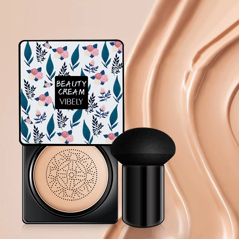 1/3pcs Waterproof Brighten Foundation Magic Foundation Mushroom Head Air Cushion CC Cream Cream Women Base Makeup Face Cosmetics
