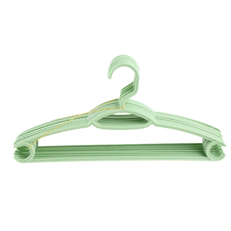 10pcs Non-Slip Durable Clothes Hangers Nordic Color Plastic Seamless for Coat Pants Jackets Space Saving Drop shipping 5