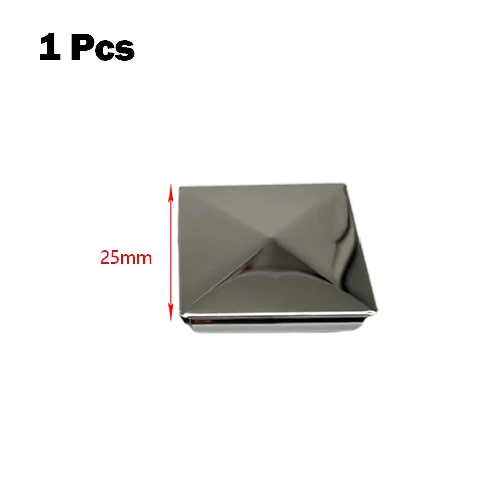 Stainless Steel Post Cap for Square Posts Pyramid Shape for Added Security Easy Installation and Enhanced Protection 24