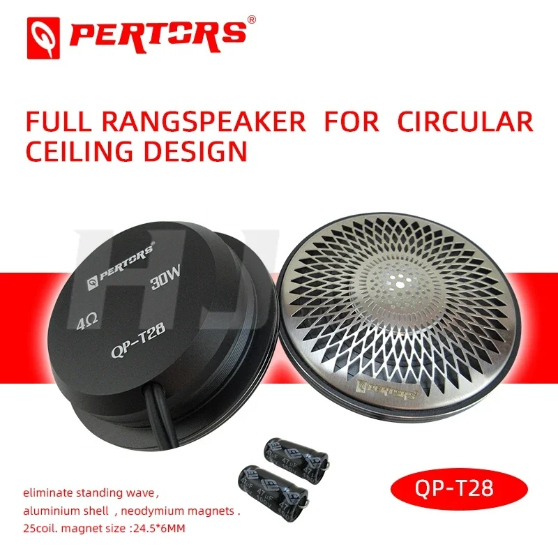 2pcs Car Surrounding Vocals Audio Sound System 2.76 Inch Surround Mid Range Treble Speaker for Car Sky Channel Mid Tweeter Kit