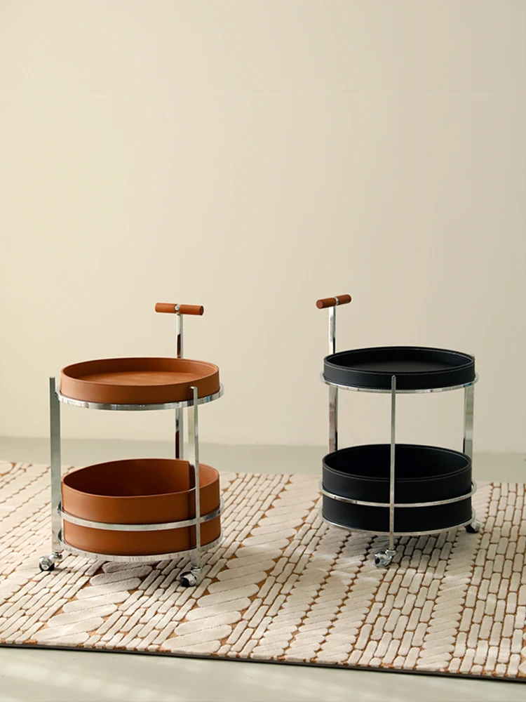 

Storage Rack Trolley Movable Mid-Ancient Storage Tea Table