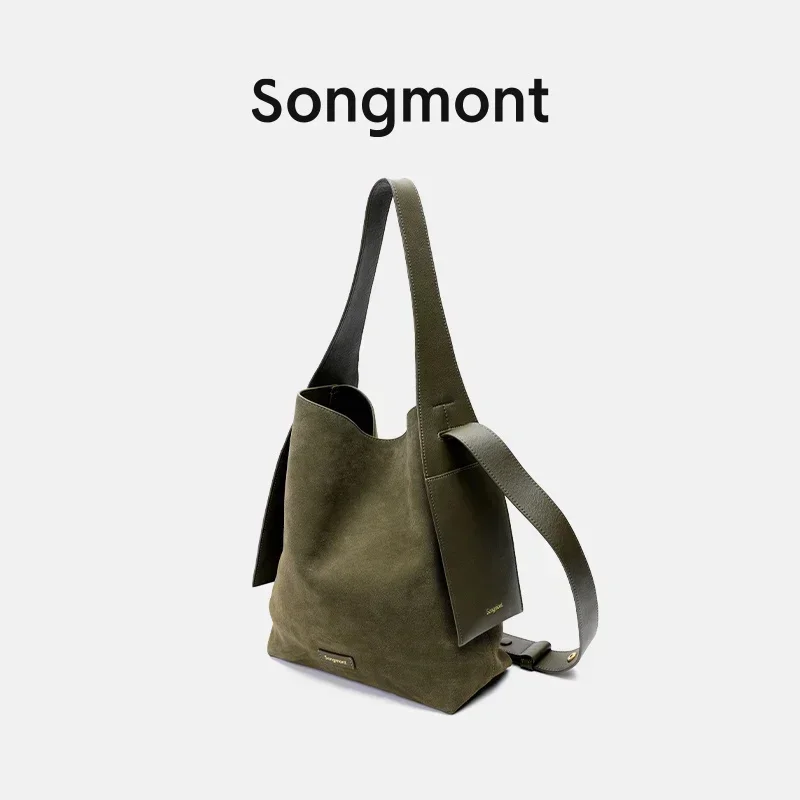 thumbnail image 1 of Bolso de mano mediano con efecto gomoso de Songmont, 1 of 5