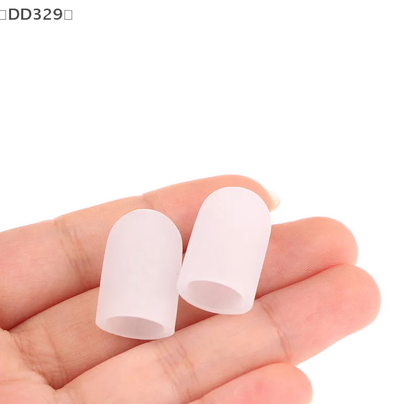〔DD329〕2 Pcs Silicone Gel Little Toe Tube Corns Blisters Corrector Pinkie Protector Gel Bunion Toe Finger Protection Gel Sleeve