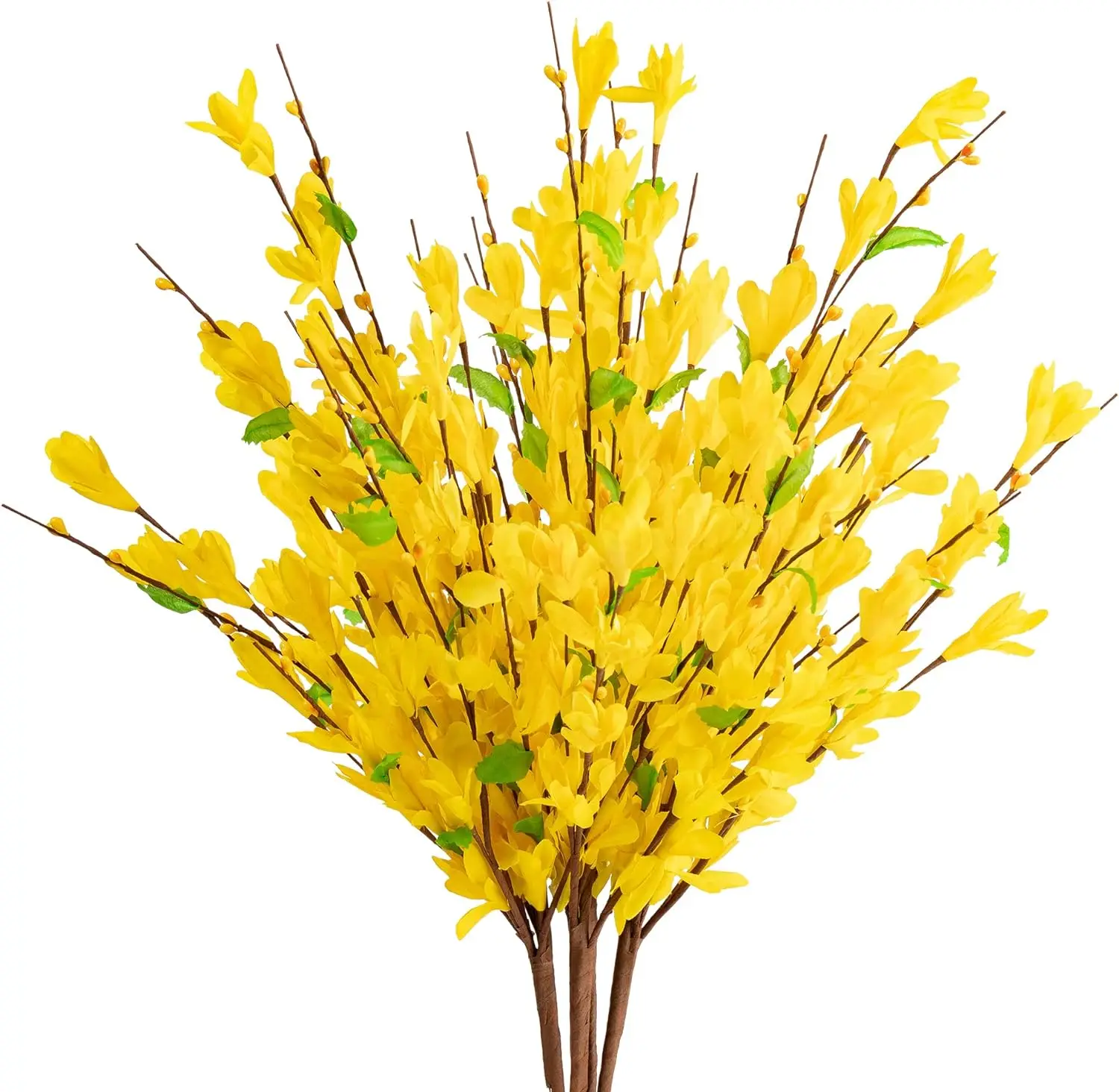 

Цветы искусственная желтая Forsythia, искусственные танцующие дамские орхидеи, букет оптом, длинная зелень для дома, офиса, свадьбы