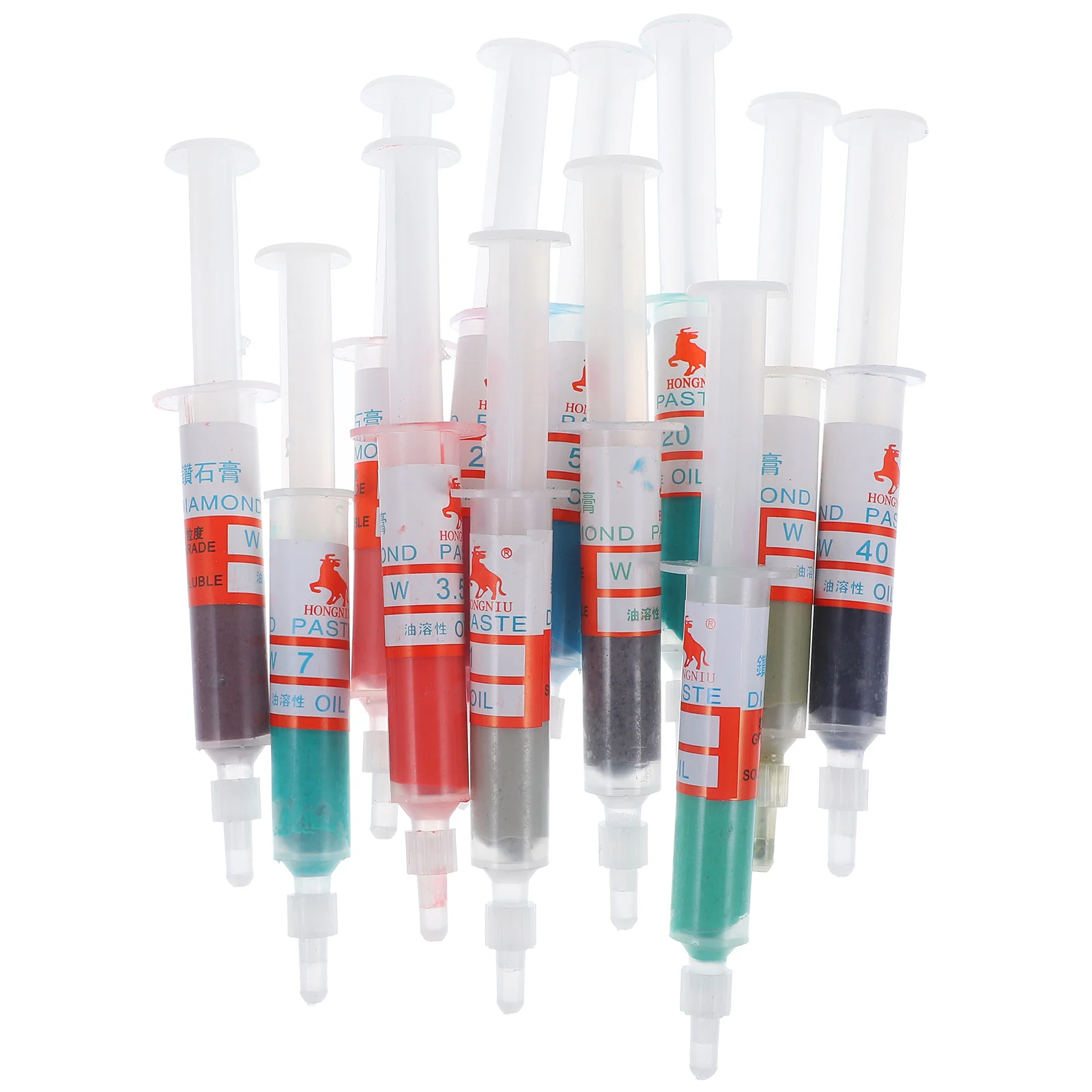 

12pcs Metal Mirror Polishing Compound Diamond Polishing Lapping Paste Compound