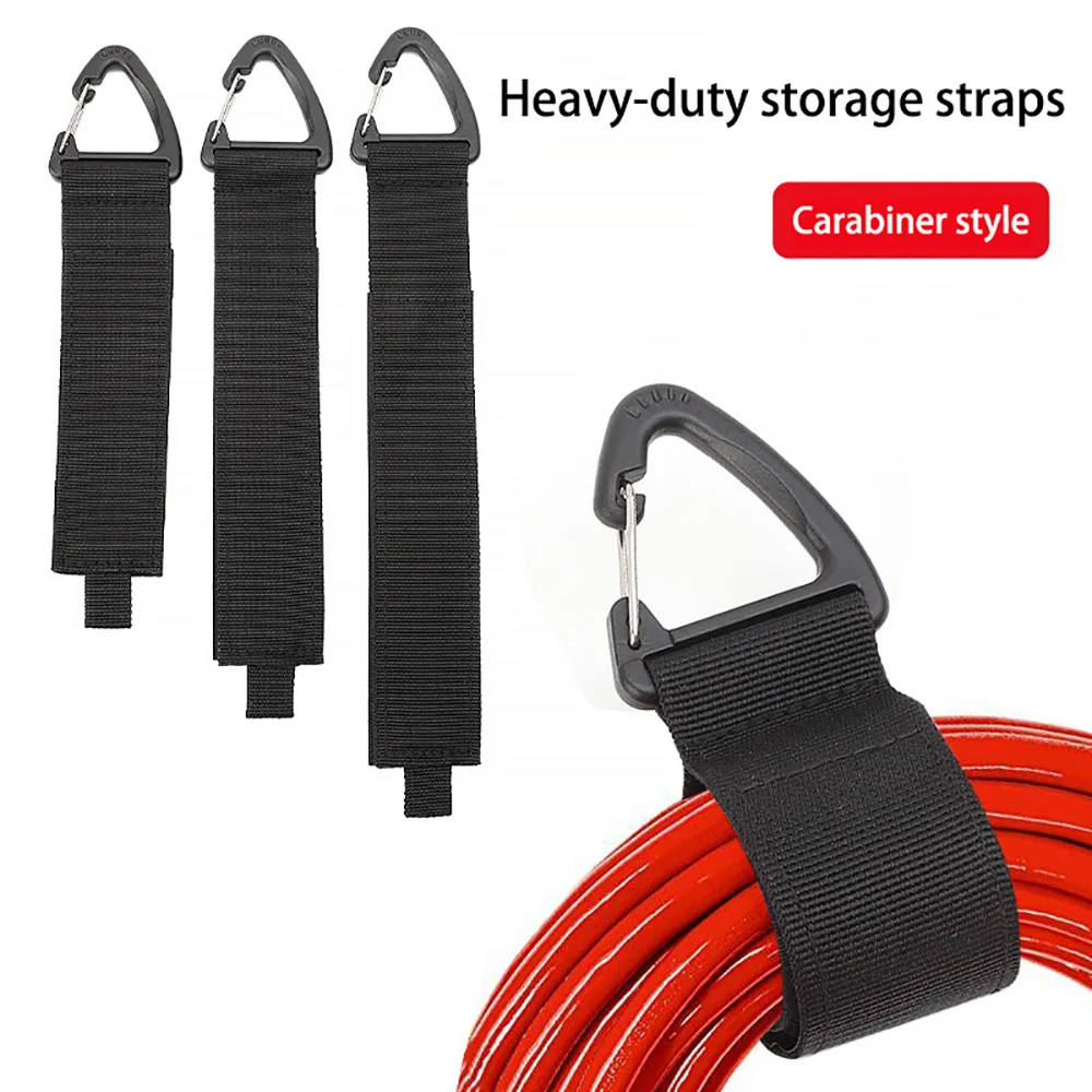Nylon Heavy-Duty Cord Organizer Straps with Triangle Buckle - Cable and Hose Management Solution