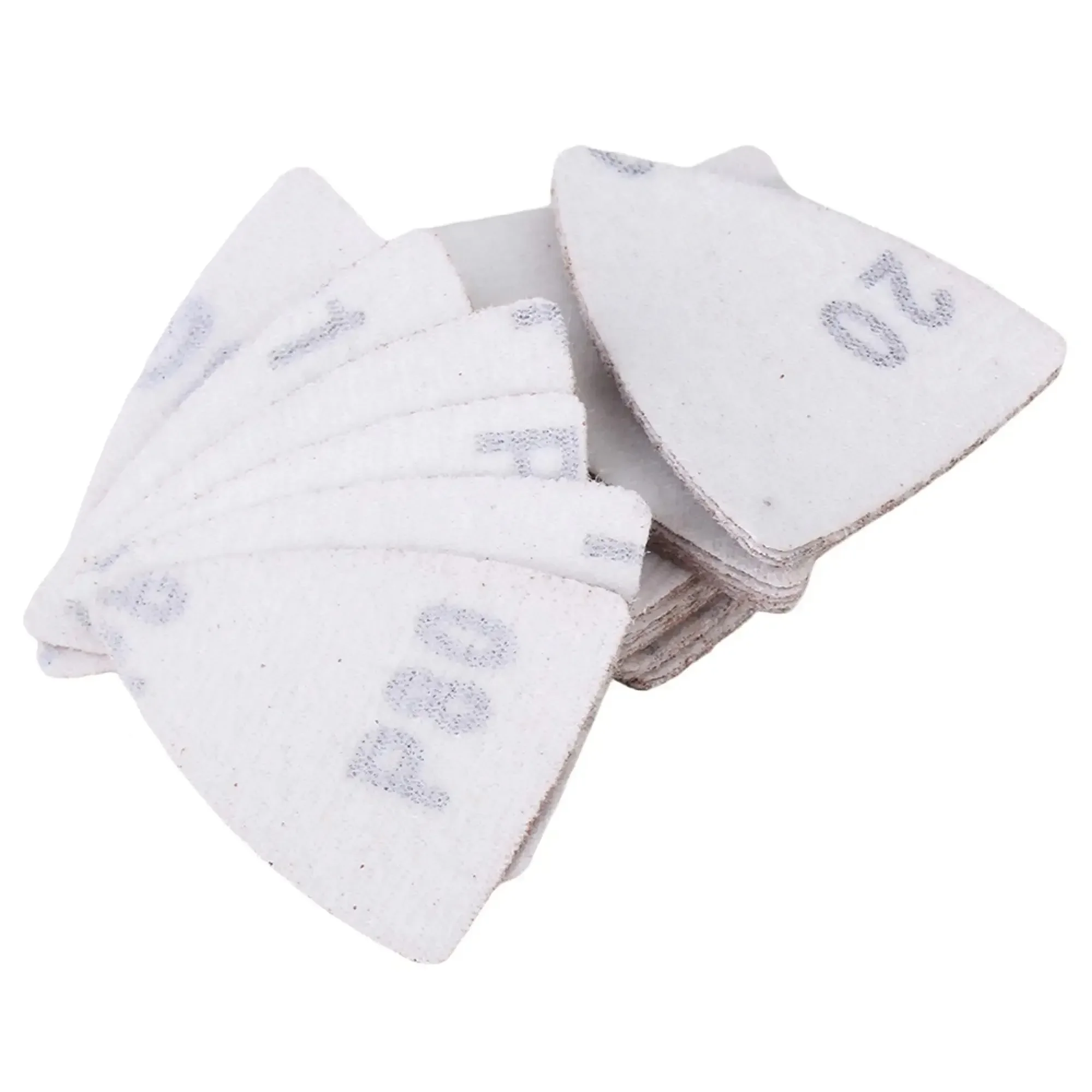 Triangle Finger Detail Sander Disc 38*55 mm 20 Pcs 60/80/120/180/240/320 Grits Durable and Practical Material For Wood Sanding sanding discs polish sand paper sandpaper tools