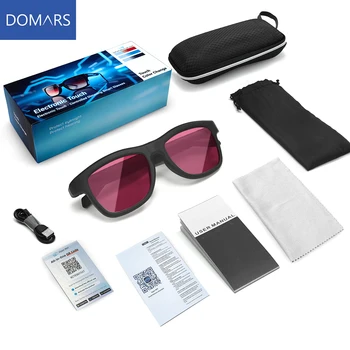 Domars AI Occhiali intelligenti Occhiali Bluetooth Touch-Dimming Multifunzione AI Traduzione intelligente Lettore musicale con chiamate HD