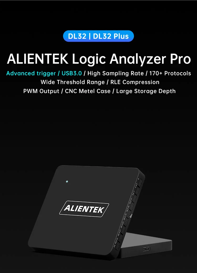 Logic Analyzer DL32 32Channels USB3.0 Protocol Debug Protocol Decoding Software