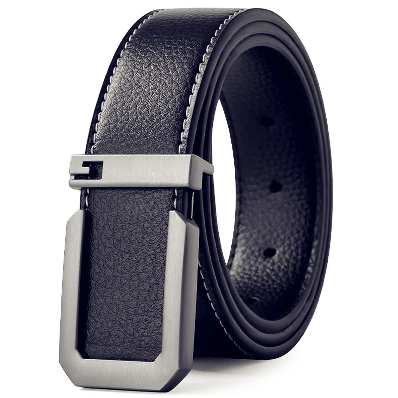 Sleek Unisex Fashion Belt with Silver Buckle – Premium Quality for Casual and Professional Wear
