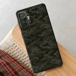Camouflage Pattern Black Soft Phone Cover - Redmi Note 8 Pro (Mix01)